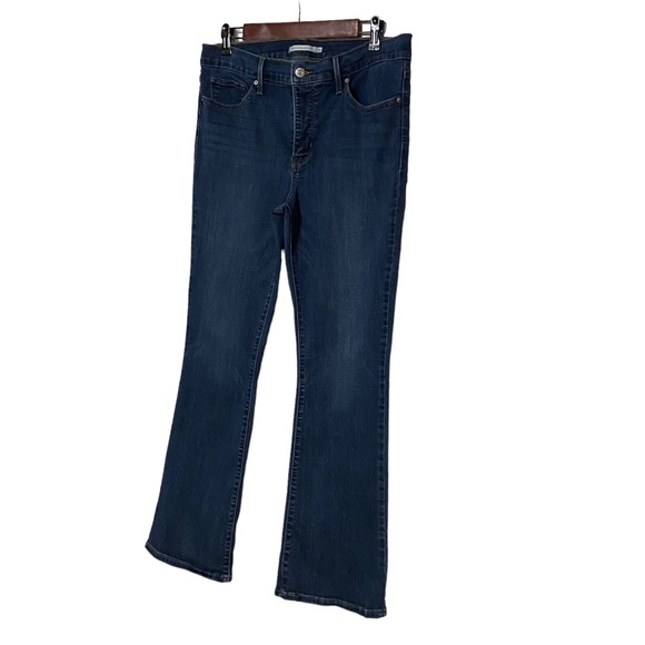 Levi’s 315 Shaping Boot Cut Dark Wash Jeans Blue - Picture 4 of 16